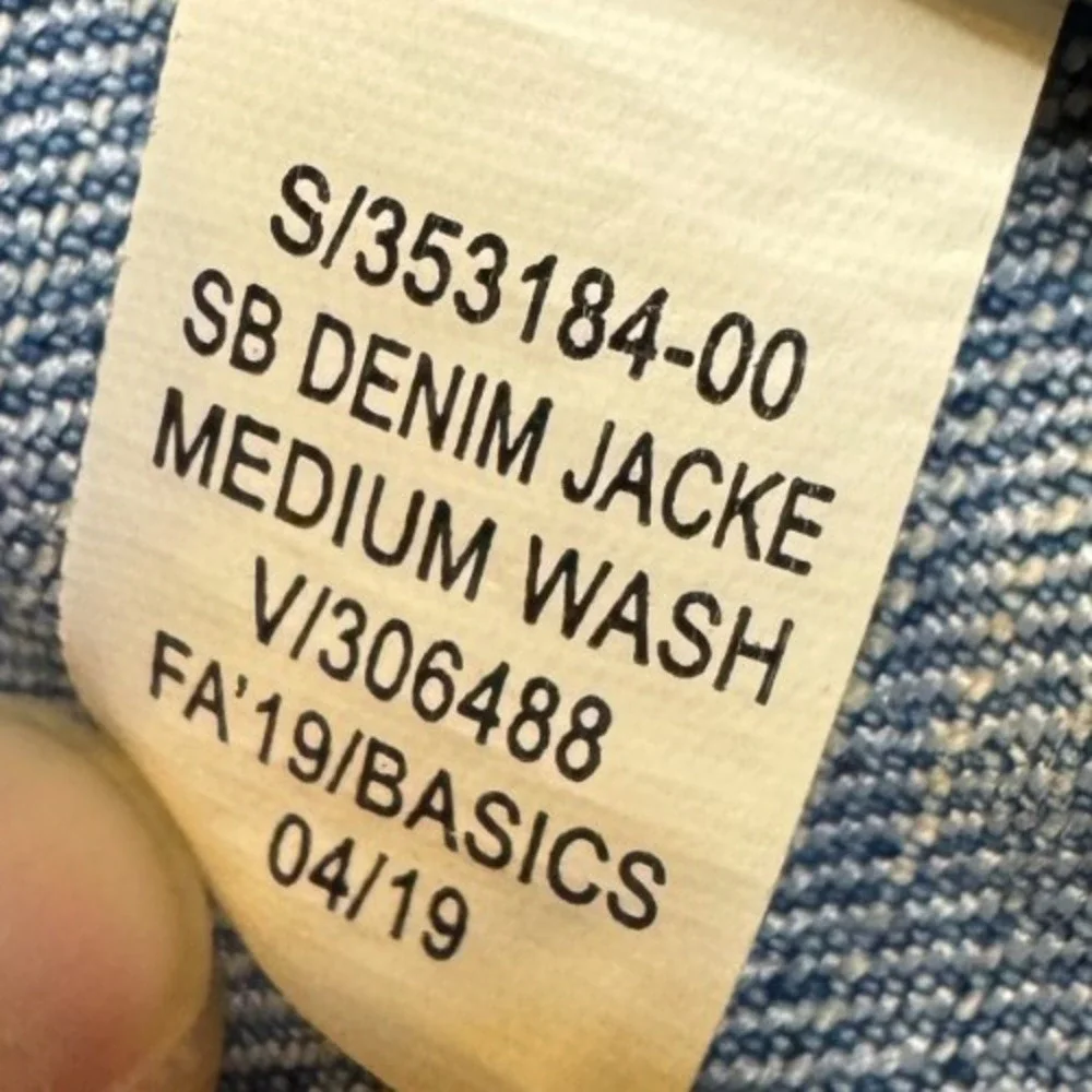 Old Navy Girls Denim Jacket Stretch Blue Jean Trucker Size XXL (16)